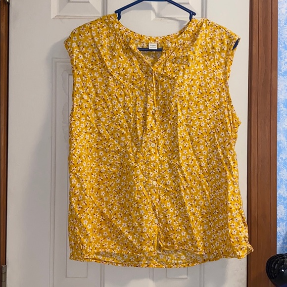 Button down sleeveless blouse - Picture 1 of 1